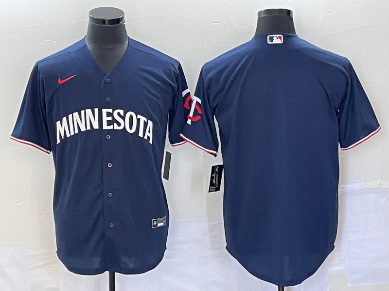 Men's Minnesota Twins Navy Alternate Team Blank Jersey